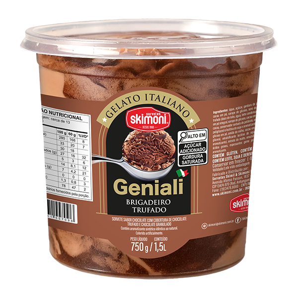 Brigadeiro Trufado – Geniali – Pote 1.5L