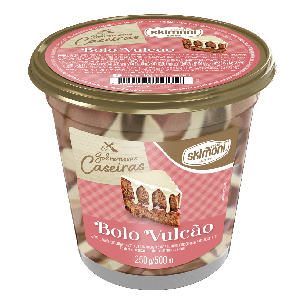 Bolo Vulcão – Sobremesas Caseiras – 500ml